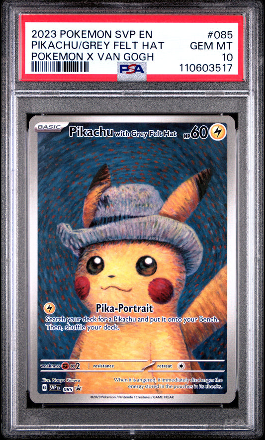Pikachu Van Gogh 085 - PSA10